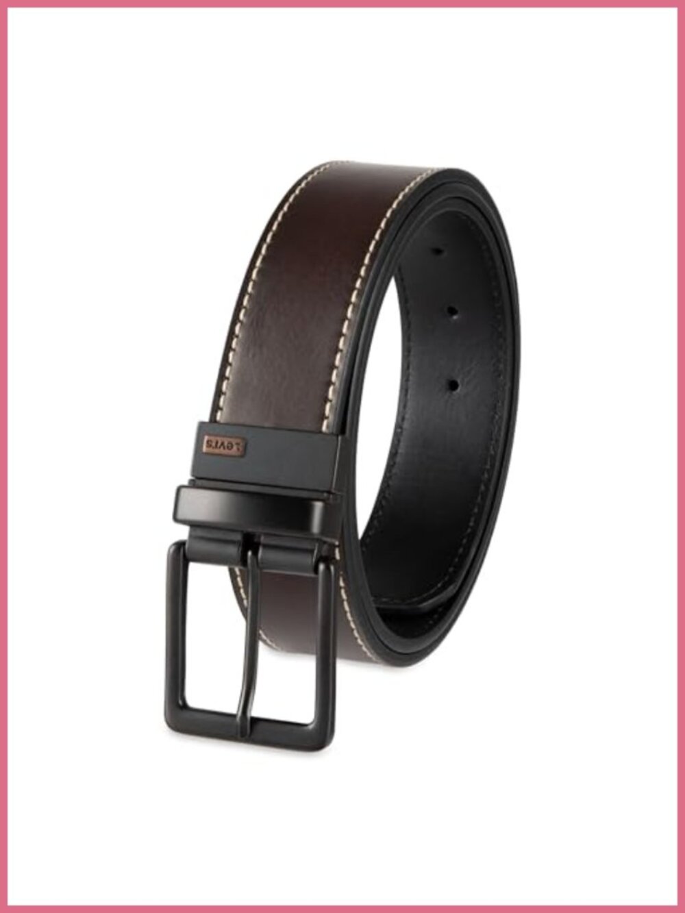 Levi's Reversible Casual Jeans Belt 2-in-1 Rotative Buckle 1.6" Strap